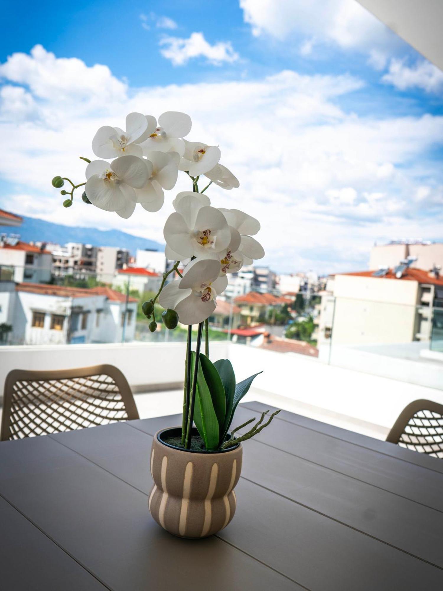 White Luxury Apartment Tríkala Dış mekan fotoğraf